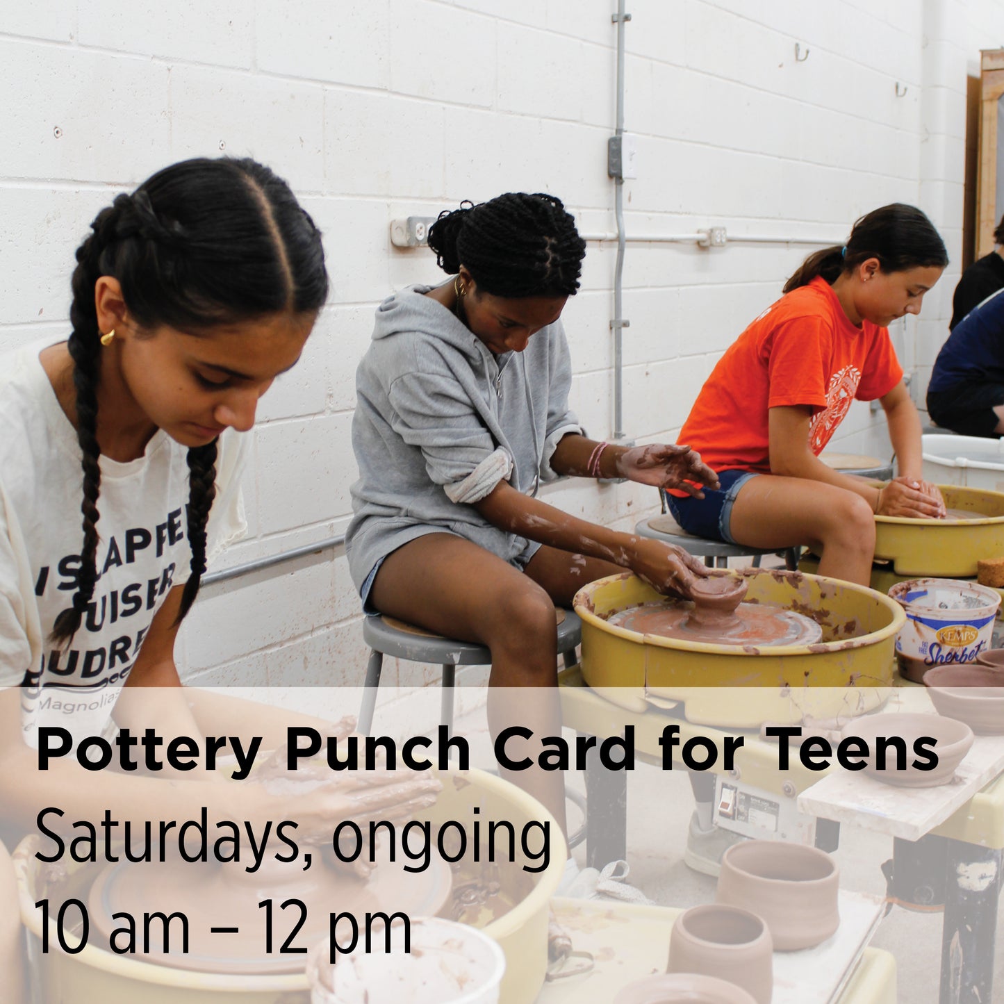 Pottery Punch Card for Teens, 26SuY1