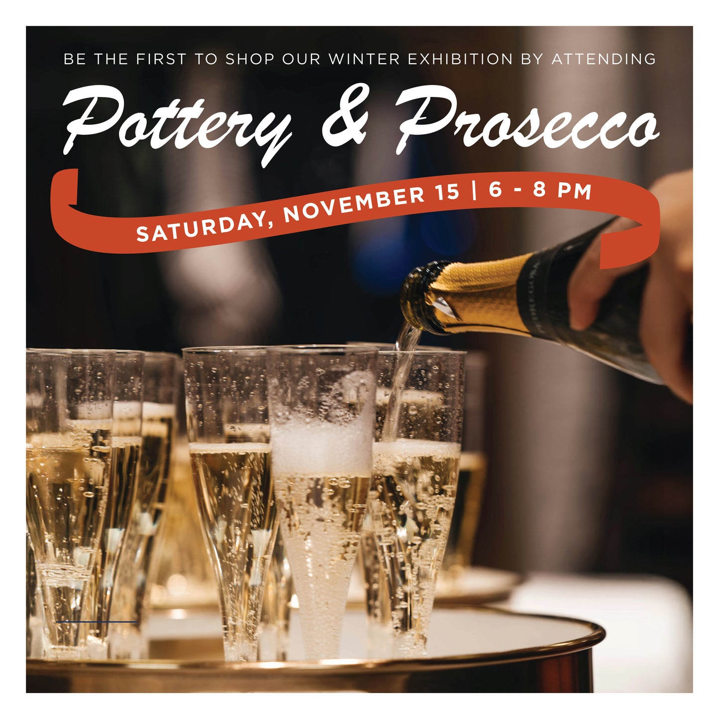 Pottery & Prosecco First Pick Shopping Experience Ticket