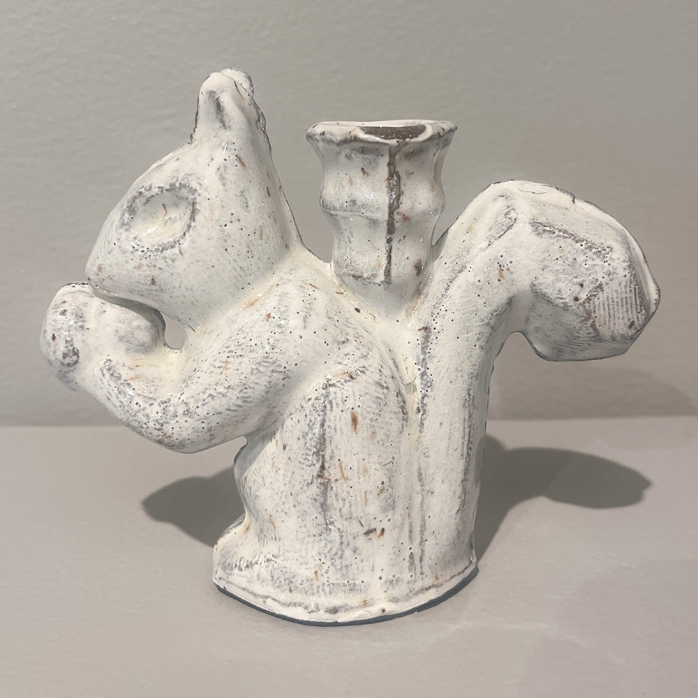 Squirrel with Nut Bud Vase