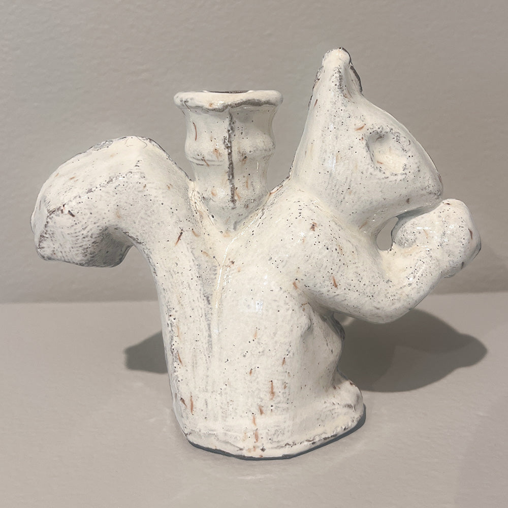 Squirrel with Nut Bud Vase