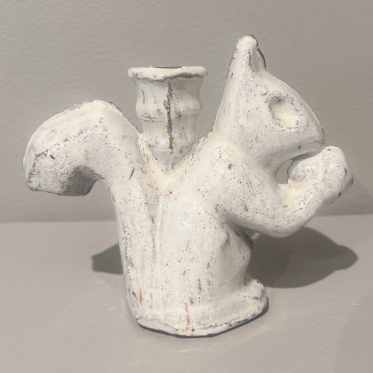 Squirrel with Nut Bud Vase