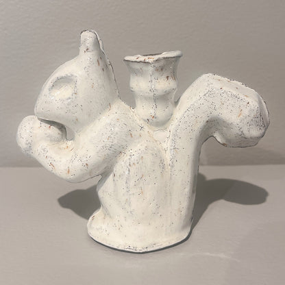 Squirrel with Nut Bud Vase