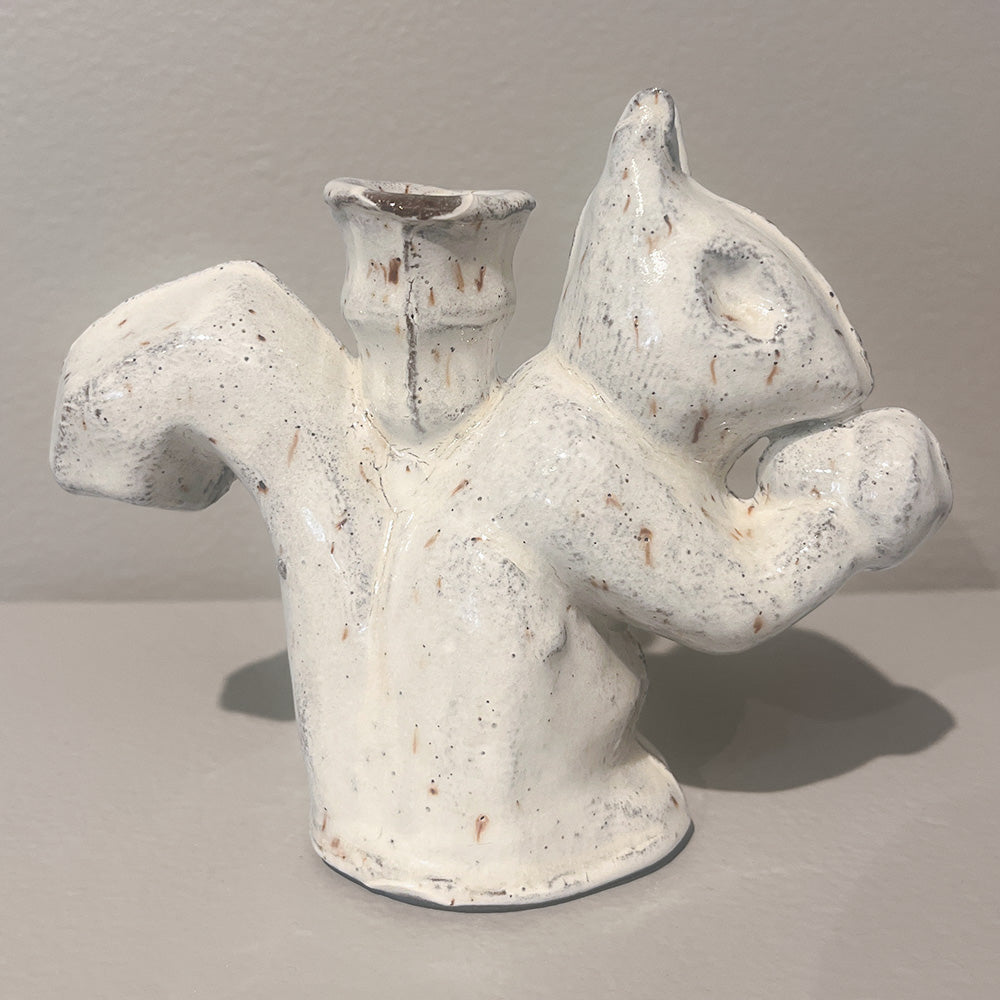 Squirrel with Nut Bud Vase