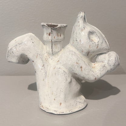 Squirrel with Nut Bud Vase