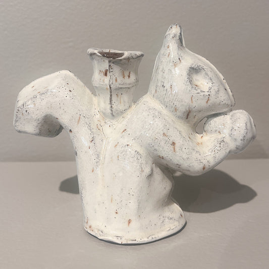 Squirrel with Nut Bud Vase