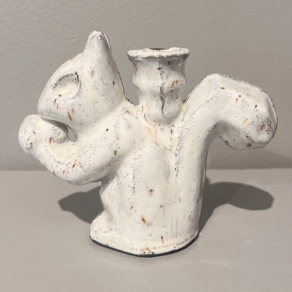 Squirrel with Nut Bud Vase