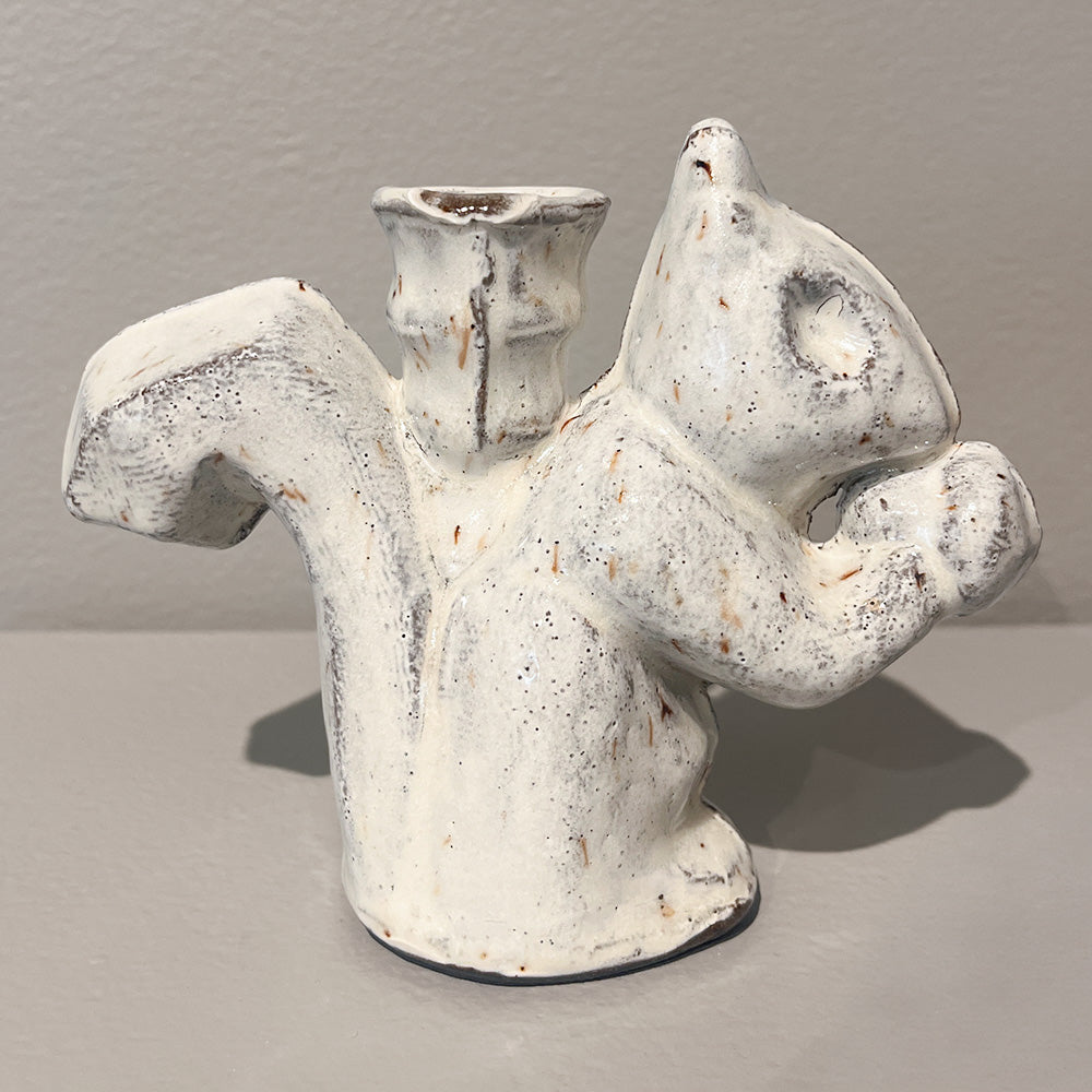 Squirrel with Nut Bud Vase
