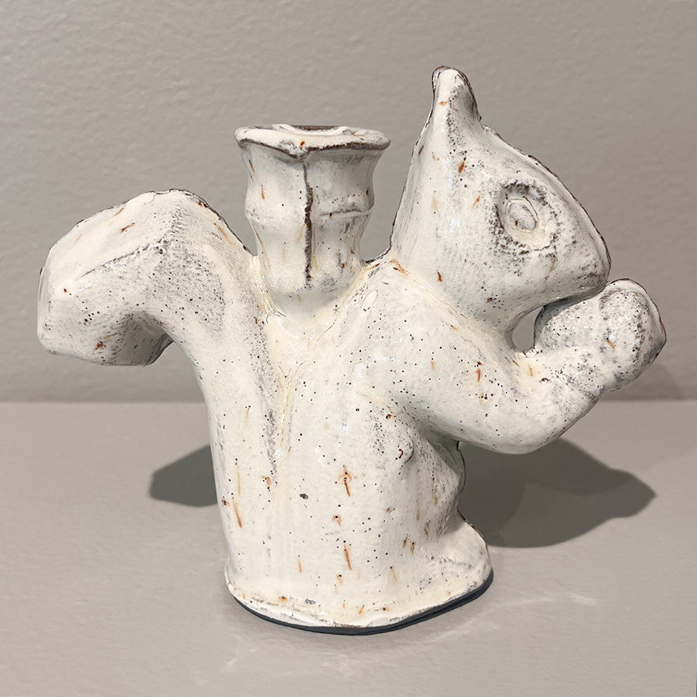 Squirrel with Nut Bud Vase