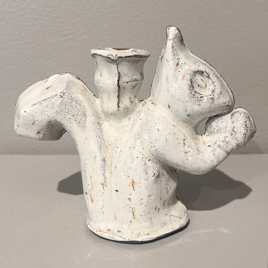 Squirrel with Nut Bud Vase