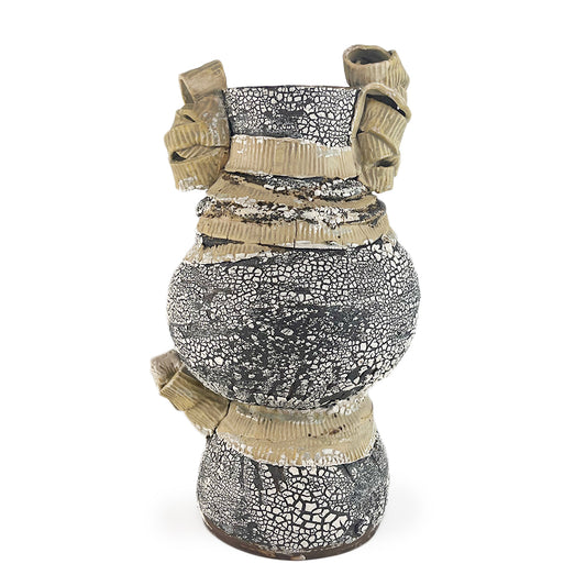 Black and Cream Amphora