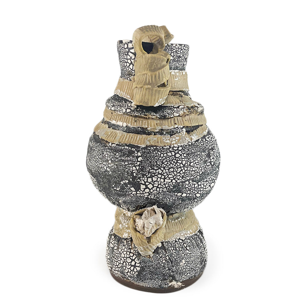Black and Cream Amphora